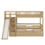 Lit superposé Kids Sleep & Play avec escalier de rangement, glissade et lit gigogne-888870194