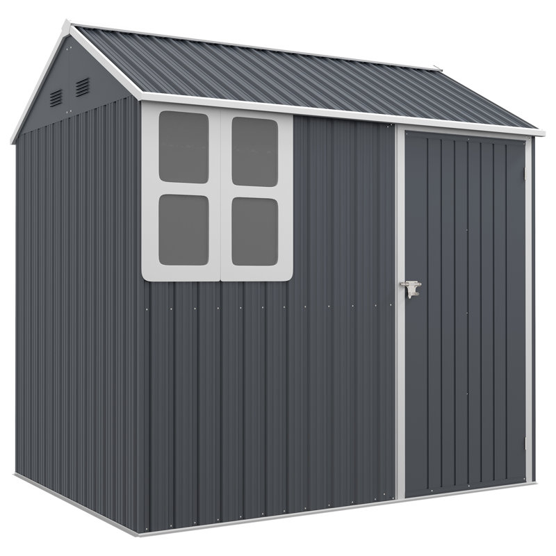 Remise de garage en métal l 7 pi 1 po x P 5 pi 8 po
