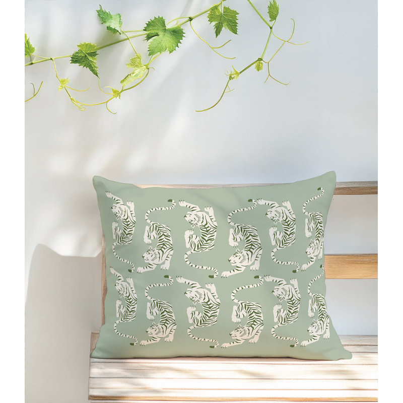 Coussin extérieur Hey Tiger, Vert