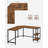 Enprise 54.3'' L-Shaped Metal Base Writing Desk-1478106378