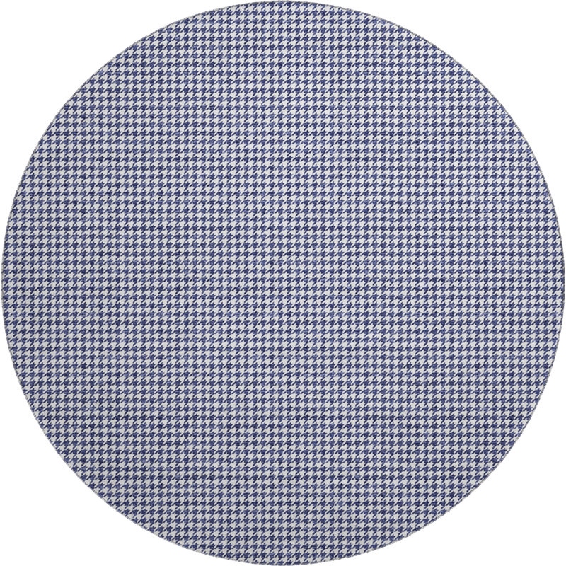 Premium Machine Washable Paullette AMF137 Navy Rug, Round 8'
