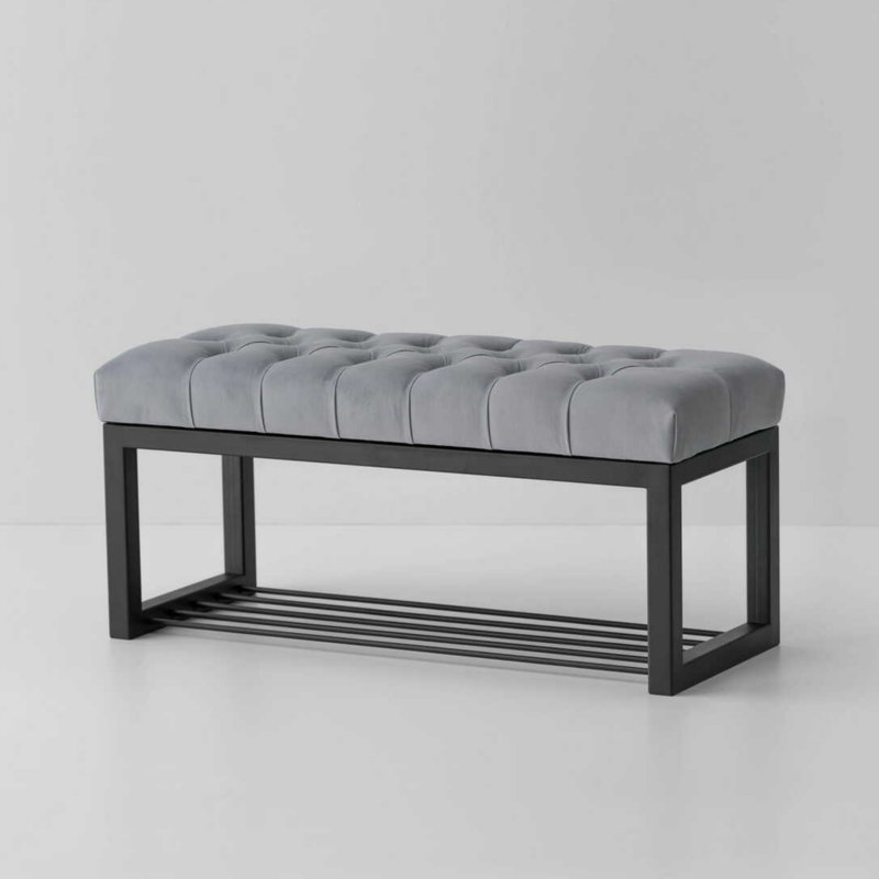 Avaeah Upholstered Storage Bench, 40cm H x 45 cm W x 40cm D