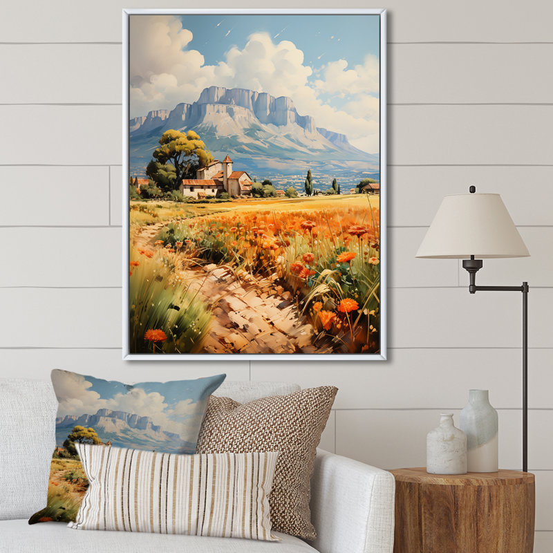 «Yveline Mont Saintevictoirepaul», impression sur toile, H 20 po x l 12 po x P 1 po, Cadre flottant blanc