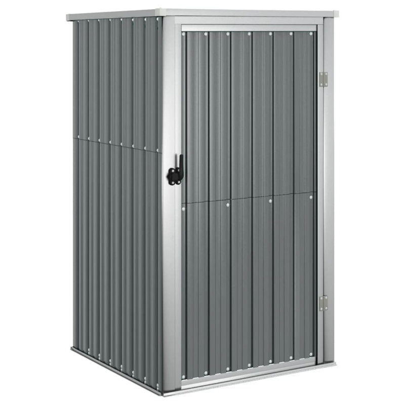 Aliaksej  Garden Tool Shed Grey 88x89x161 cm Galvanised Steel, Grey 
