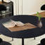 Table de salle à manger ronde 31,5 ", plateau avec base en métal-1030058551