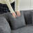Compression Cloud Sectionals Chenille 111.5 Inch Modern Home Sofa