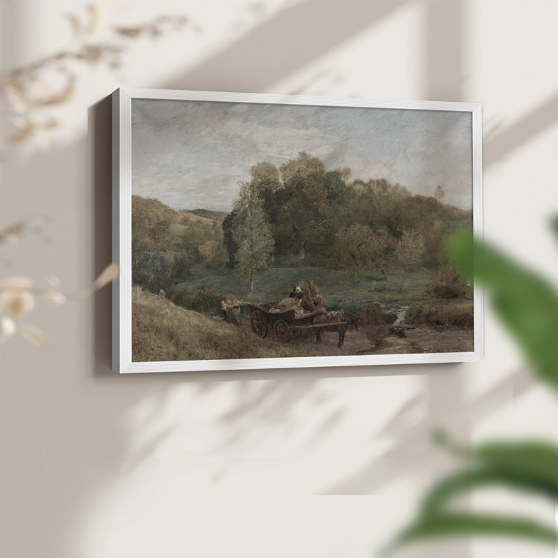 Paysages rétro-CDLII - impression encadrée - reconstituable, H 11 po x l 14 po, Blanc