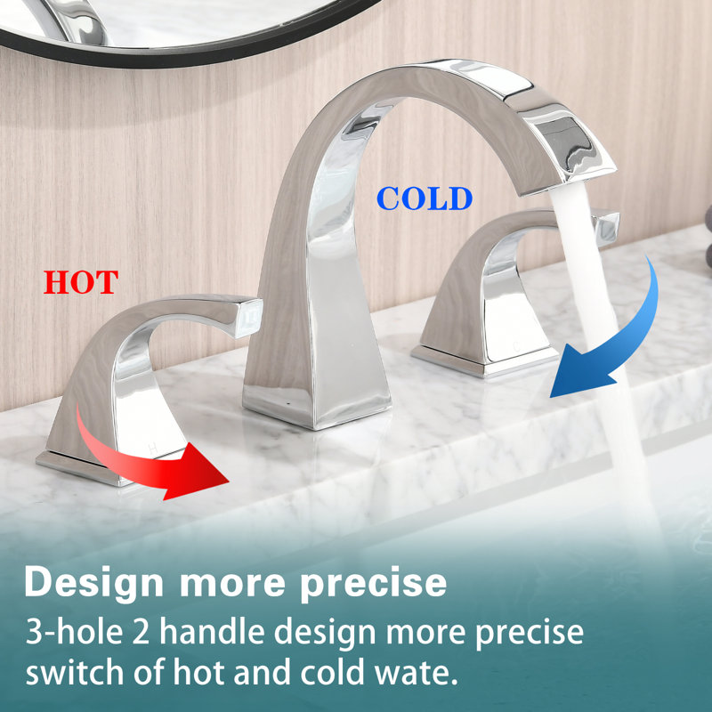Bathroom Faucet with Drain Assembly, Chrome