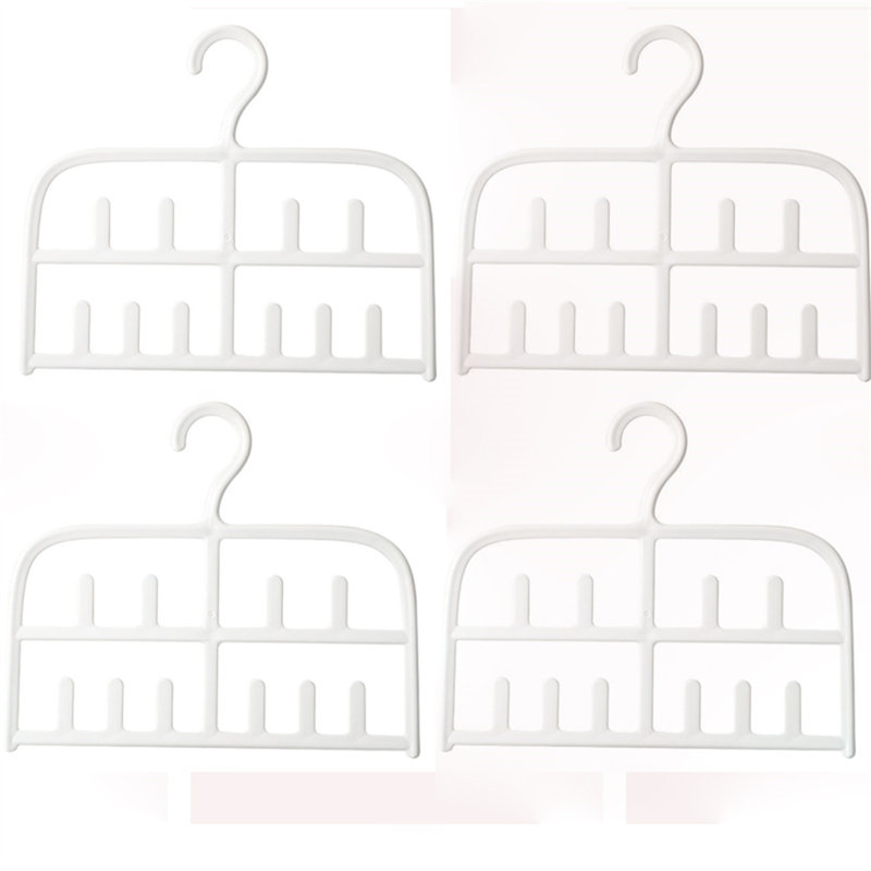Cintre antidérapant double couche et multifonctionnel, 4
