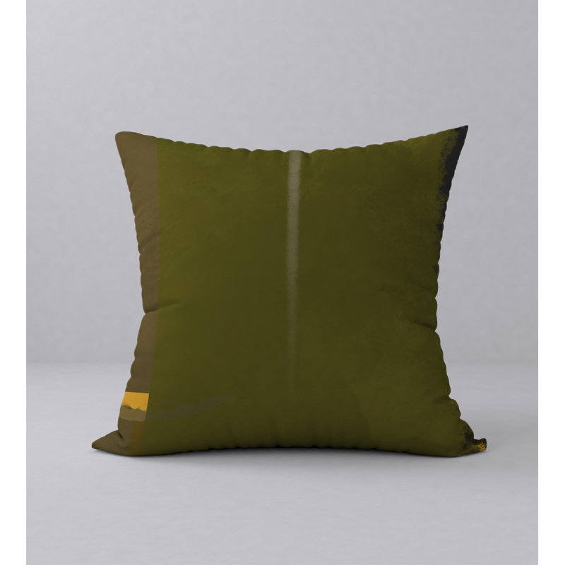 Abstract Throw Pillow, 18" H x 18" W