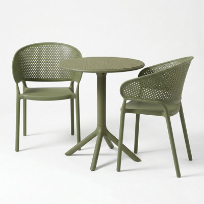 Plastic Patio Dining Set Table,