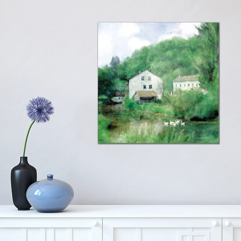 Country Cottage by Bluebird Barn - Wrapped Canvas Print, 45.72 cm H x 45.72 cm W x 1.91 cm D