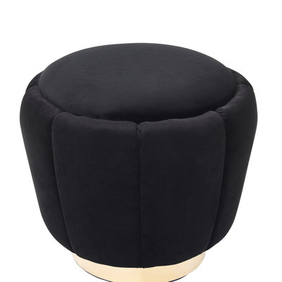 Scarlett 43cm Wide Tufted Round Standard Ottoman