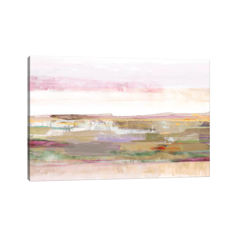 Pink Landscape by PI Galerie - Wrapped Canvas Painting, 20.32 cm H x 30.48 cm W