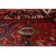 Tapis décoratif en laine rouge 7 pi 5 po x 9 pi 9 po cadyn noué à la main 1980s