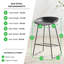 Lotti Elegant & Minimalist Moulded Plastic Kitchen Breakfast Bar Stool - Modern Sleek Design-71877462-72299285