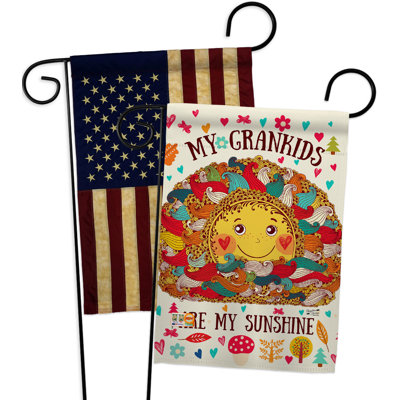 Double Sided 18.5'' H x 13'' W Polyester Garden Flag