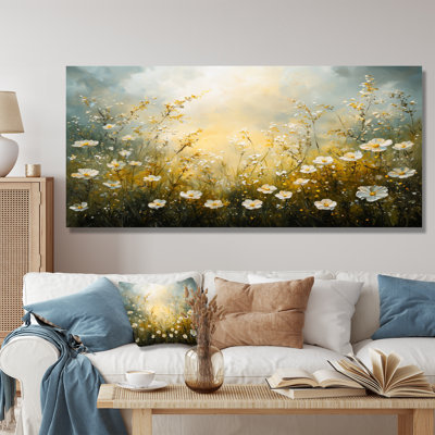 «Countryside Roses Flowers Field II», reproduction d'art en métal moderne, art mural en métal Roses