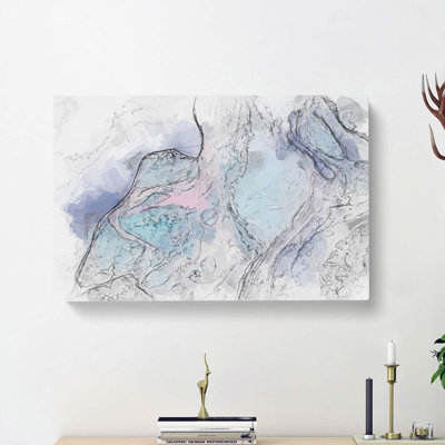 Electricity For Two In Abstract - Wrapped Canvas Painting