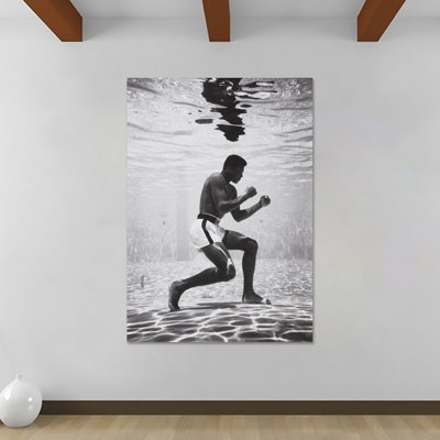 Muhammad Ali Underwater - Wrapped Canvas Print