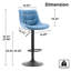 Tabourets de bar à hauteur réglable avec repose-pieds Latiera-98722010
