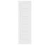 JUBEST 36 x 80 po, lisse, apprêté blanc, panneau de porte intérieure moulé à 5 panneaux, âme creuse, composite, 5 panneaux.-120641142