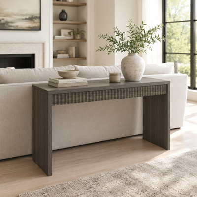 Allegonda Fluted Entryway Hall Console Table/Desk