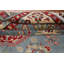 Tapis oriental Kazak à motif géométrique bleu clair 5 x 7