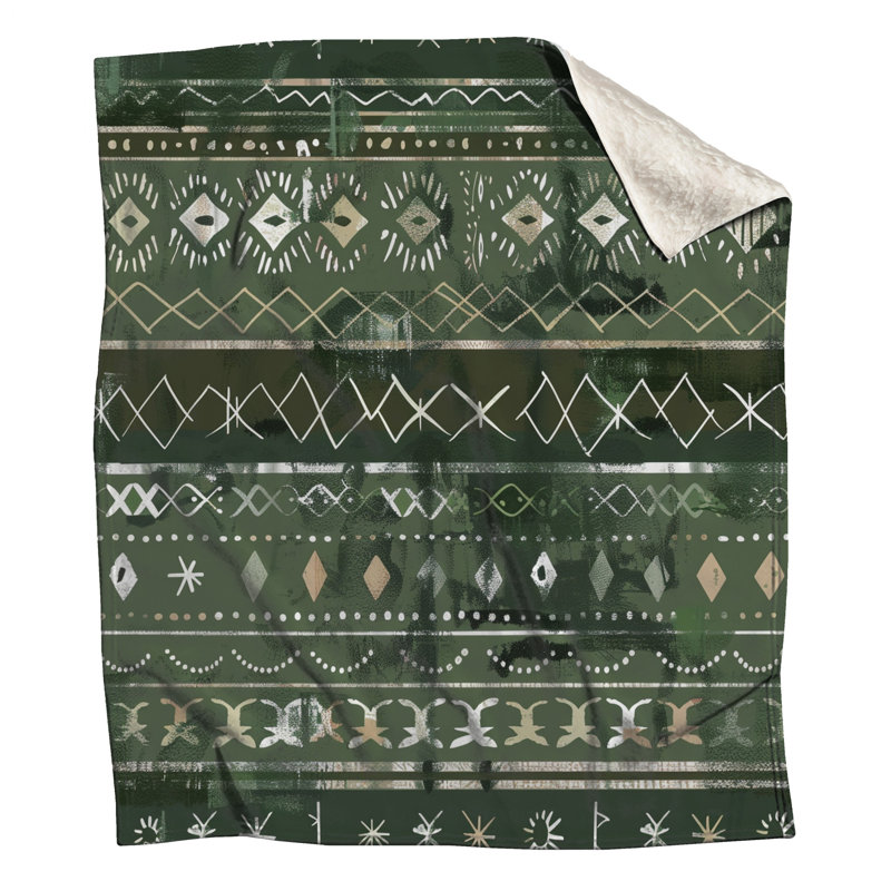 Tribal Geometric Patterns Blankets, 50in W x 60in H