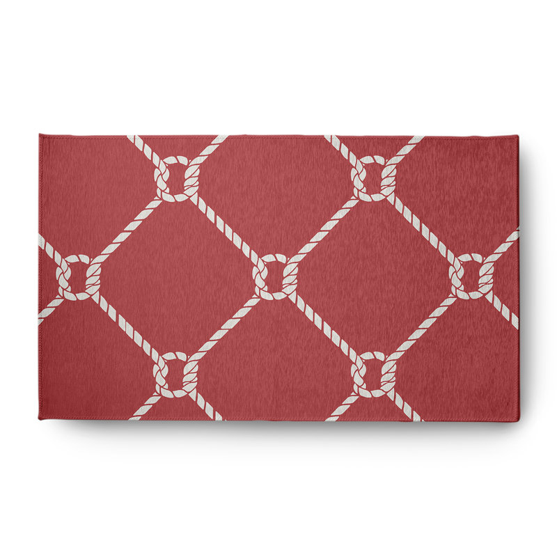 Philodendron Chenille Geometric Rug, Rectangle 3' x 5'