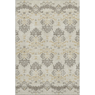 Premium Machine Washable Prisco Beige Rug