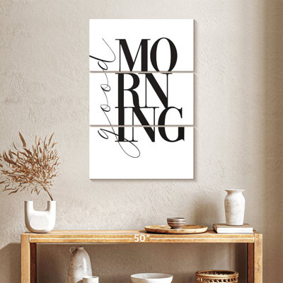 Tergel Good Morning, typographie