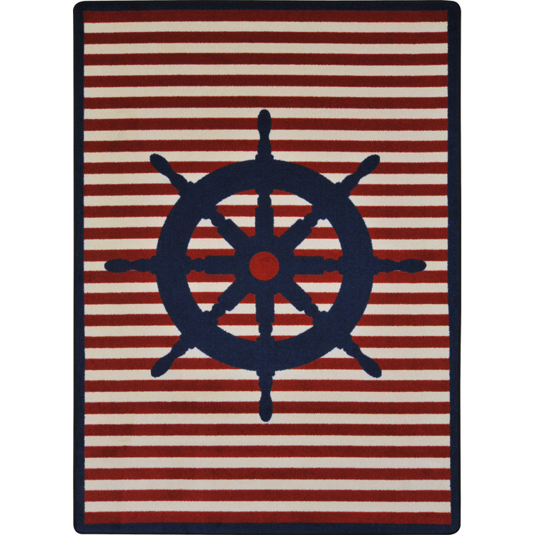 Set Your Course Striped Indoor Rug