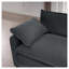 Canapé de causeuse moderne en tissu pour salon, canapé rembourré 2 places à assise profonde de grande taille avec 4 coussins, chenille blanche-2069301666