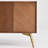 Solid wood display bookcase storage cabinet
