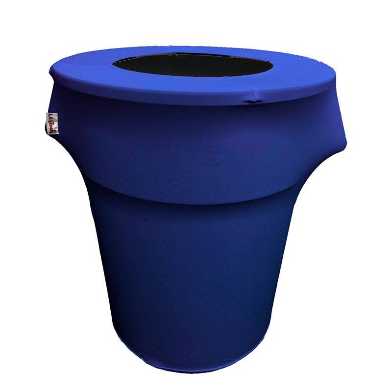 Housse pour poubelle extensible en élasthanne, Bleu royal