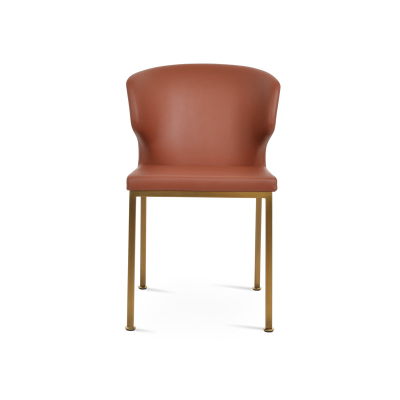 Chaise d'appoint Amed, Laiton, Cannelle