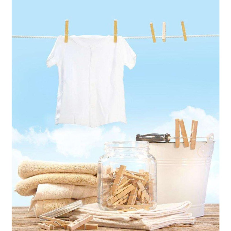 Ensemble de 100 pinces à linge en bois robustes de 45 mm, 100 pièces pour l'artisanat, la présentation de photos, le Scrapbooking et l'emballage de cadeaux
