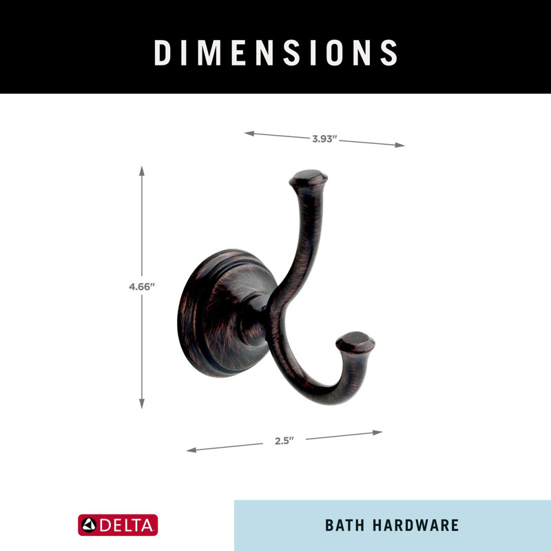 Cassidy™ Wall Mounted Towel Hook, Venetian Bronze