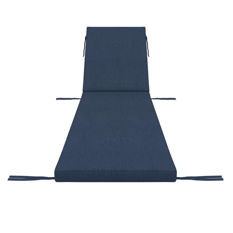 Sunbrella® Outdoor Chaise Cushion, Sunbrella® Spectrum Indigo, 24" W x 73" D