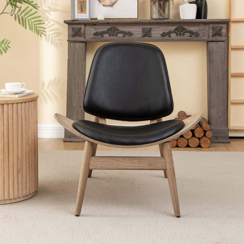 Chaise d'appoint en similicuir Arrielle