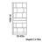 Light luxury black walnut bookcase