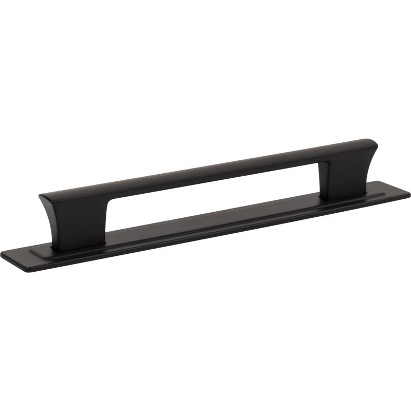 Zander 12" Center To Center Bar Pull, Matte Black, 6 5/16"