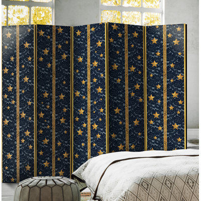 172cm H Solid Wood Folding Room Divider