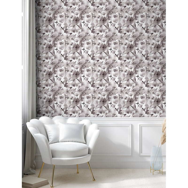 Nikhel Roll, 100" L x 13" W, Off White Purpleblue