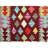 2'x2'10" Red Pure Wool Hand Woven Afghan Kilim Oriental Rug D569DF2339024EB6845C3B1DE4E541D8