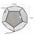 RGBW Color-Changing Infinity Dodecahedron Display Riser with Magnetic Lid, Lighted Display Case for Collectible Figures