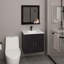 Armoire de salle de bain à miroir Blake avec deux tablettes intérieures, rangement mural -1277266064