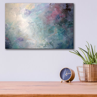 Art mural en verre Epic Art «Ebb and Flow 2» par Karen Hale, 16 po x 12 po