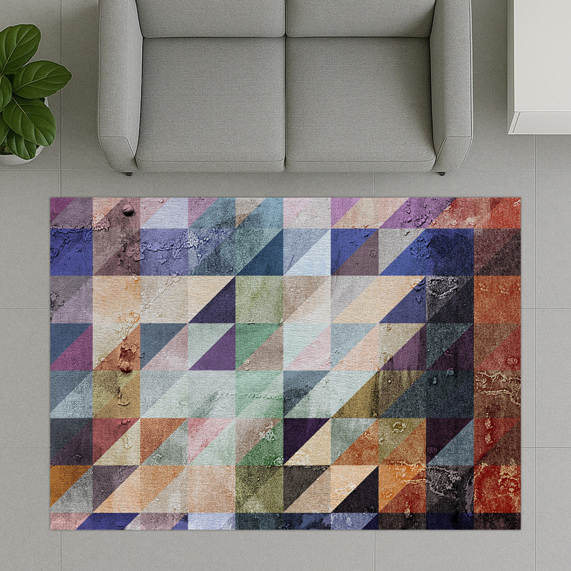 Abstract Area Rug, Rectangle 140 x 200 cm